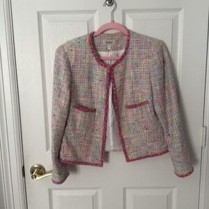 Vintage Neiman Marcus colorful Tweed Blazer size 10